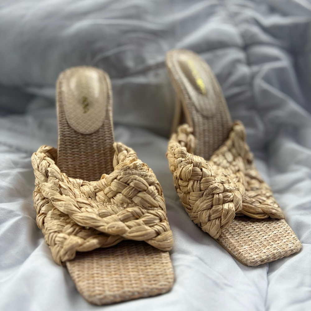 Fashion nova Braided Tan Woven Women's Sandals